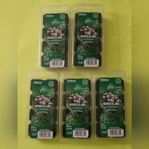 5X Glade Wax Melts PINE Wonderland Juniper Mistletoe Total 40 Melts **RARE